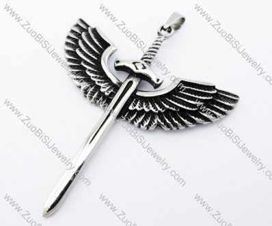 Stainless Steel Flying Sword Pendant - JP370046