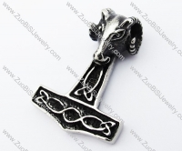 Stainless Steel Thor's hammer Pendant - JP370055