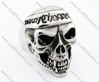 Stainless Steel Skull Ring - JR370002