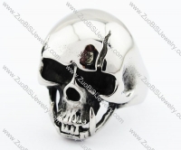 Stainless Steel Skull Ring - JR370027