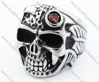 Stainless Steel Skull Ring - JR370060