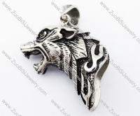 Stainless Steel Wolf Pendant - JP420040