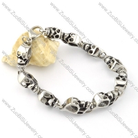 Stainless Steel Skull Bracelet -b000717