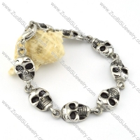 Stainless Steel Skull Bracelet -b000718