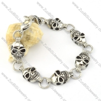 Stainless Steel Skull Bracelet -b000719