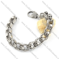 Stainless Steel Skull Bracelet -b000721