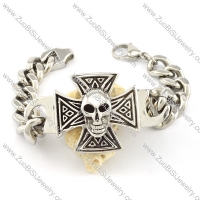 Stainless Steel Skull Bracelet -b000726