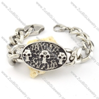 Stainless Steel Skull Bracelet -b000727