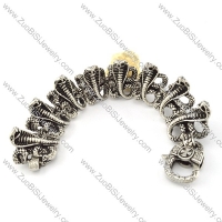 Stainless Steel Viper Rattlesnake Bracelet -b000851