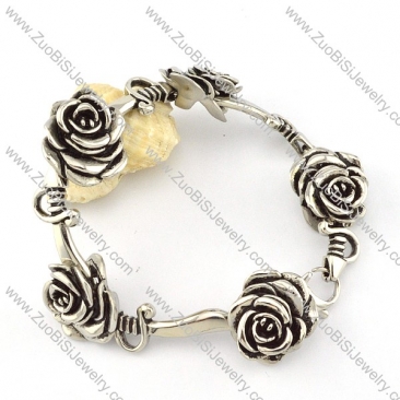 Stainless Steel 4pcs Rose Bracelet -b000858