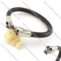 Stainless Steel Skull Bangle -b000868