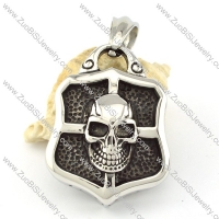 Stainless Steel Skull Tag Pendant -p000615