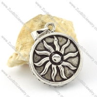 Stainless Steel wind and fire wheel called sun pendant -p000621