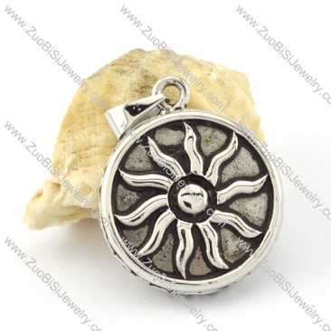 Stainless Steel wind and fire wheel called sun pendant -p000621