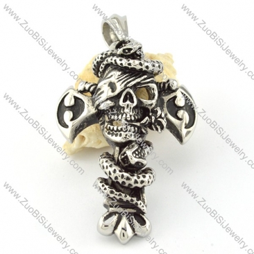 Stainless Steel Skull Pendant -p000623