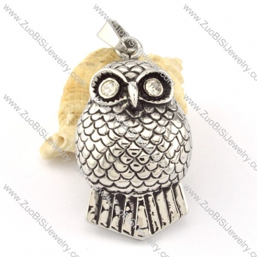 Stainless Steel Owl Pendant -p000631