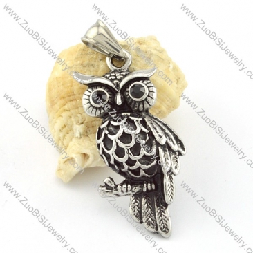 Petty Stainless Steel Owl Pendant -p000635