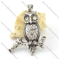 Stainless Steel Owl Pendant -p000647