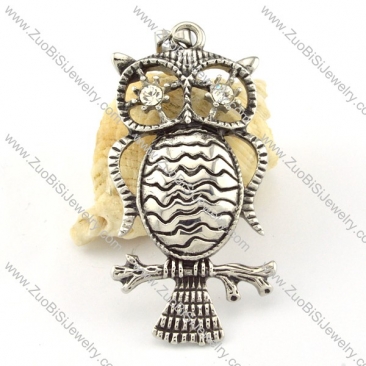 Stainless Steel Owl Pendant -p000650