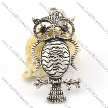 Stainless Steel Owl Pendant -p000651