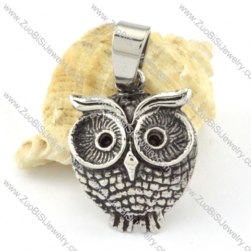 Stainless Steel Owl Pendant -p000657