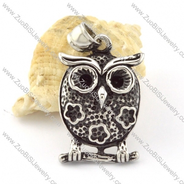 Stainless Steel night owl Pendant -p000658