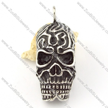 Horrible Stainless Steel Skull Pendant -p000664