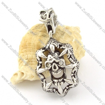 Stainless Steel Skull Pendant -p000754