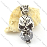 Stainless Steel Skull Pendant -p000772