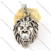 Stainless Steel Leo King Pendant -p000791