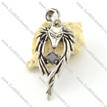 Stainless Steel Wolf Pendant -p000794