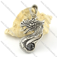 Stainless Steel fiery dragon Pendant -p000813