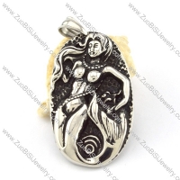 Stainless Steel mermaid Pendant -p000838