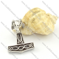 Stainless Steel Hammer of Thor Pendant -p000844