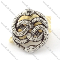 Long Stainless Steel headed snake Pendant -p000855