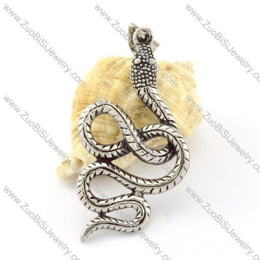 Long Fang Stainless Steel Snake Pendant -p000859