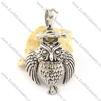 Stainless Steel Owl Pendant -p000862