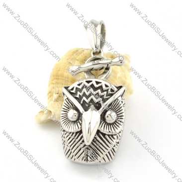 Stainless Steel Owl Pendant -p000863