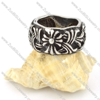 Stainless Steel Cross Ring -r000550