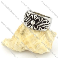 Stainless Steel Cross Ring -r000551