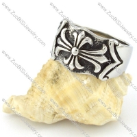 Stainless Steel Cross Ring -r000552