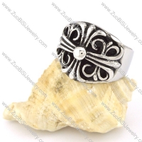 Stainless Steel Cross Ring -r000553