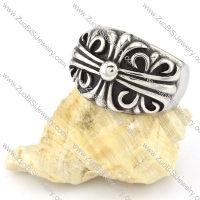 Stainless Steel Cross Ring -r000554