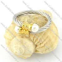 Stainless Steel Rope Ring -r000559