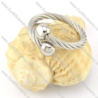 Stainless Steel Rope Ring -r000564