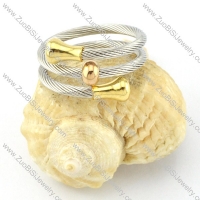 Stainless Steel Rope Ring -r000573