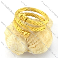 Stainless Steel Rope Ring -r000589