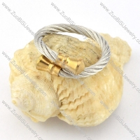 Stainless Steel Rope Ring -r000592