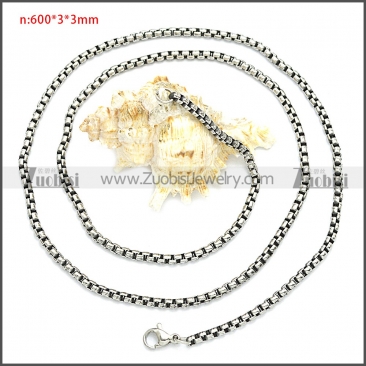 Stainless Steel Chain Neckalce n003083SHW3