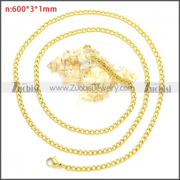 Stainless Steel Chain Neckalce n003085GW3